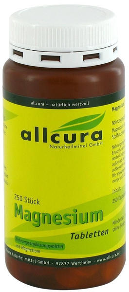 Pillole di magnesio 250 pz  (  Allcura Naturheilmittel  250 stk  )