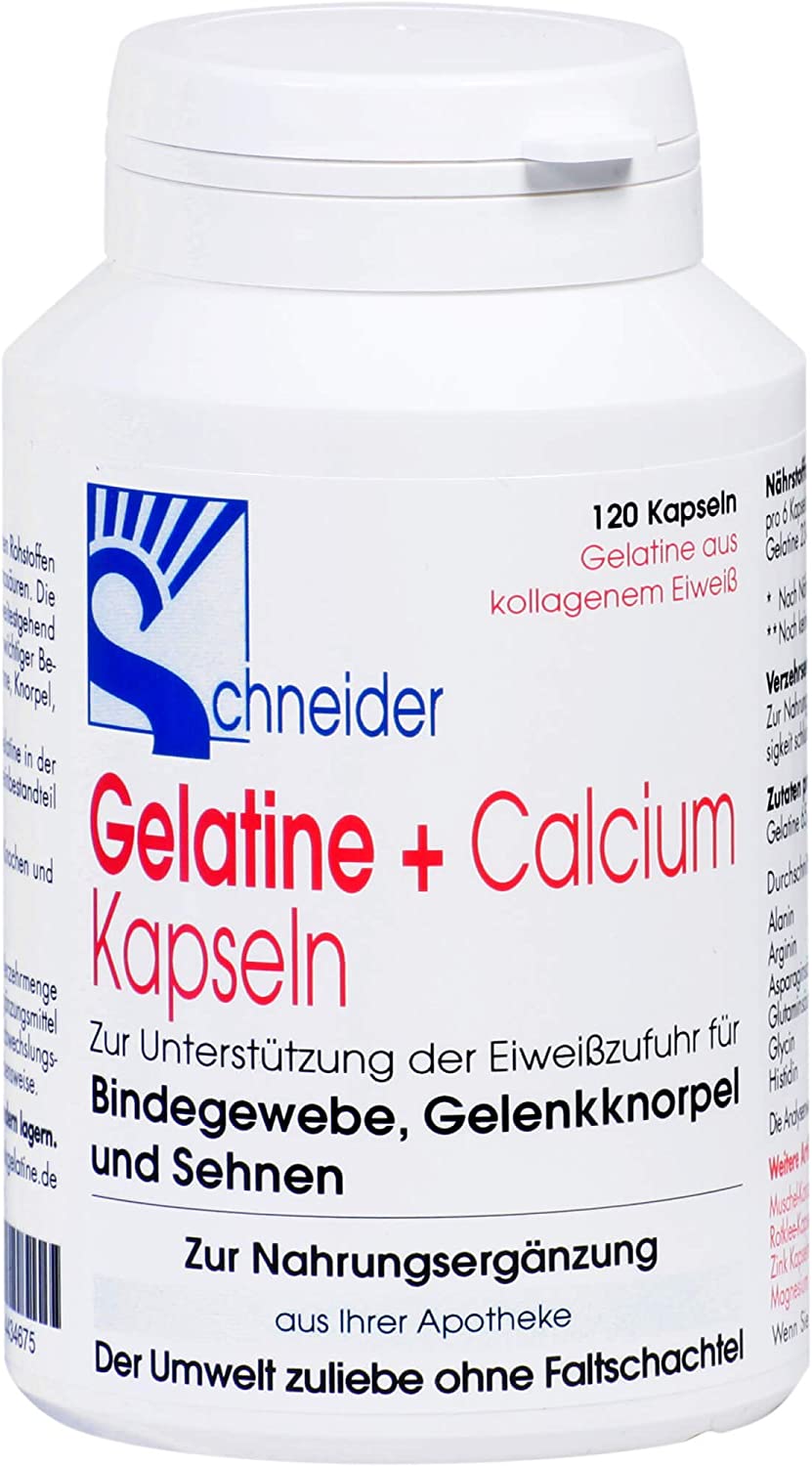 GELATINA + CALCIO CAPSULE 120  PZ  ( GELATINE + CALCIUM KAPSELN  120 STK )
