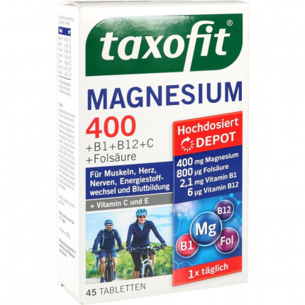 Taxfit Magnesio 400 compresse  45 pz  (  taxofit Magnesium 400 Tabletten  45 stk )