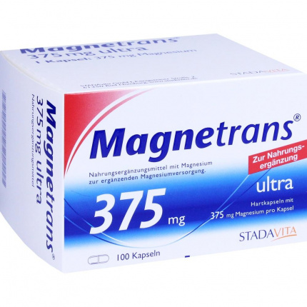 Magnetrans 375mg ultra capsule  100 pz  ( Magnetrans 375mg ultra Kapseln 100 stk  )