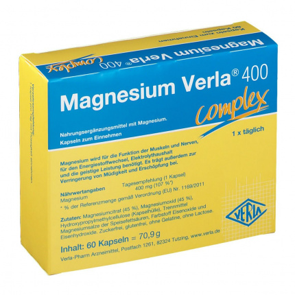 Magnesio Verla 400 60 pz  (  Magnesium Verla 400  60 stk  )