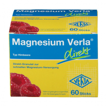Magnesio Verla diretto lampone 60 pz  (  Magnesium Verla direkt Himbeere  60 STK  )