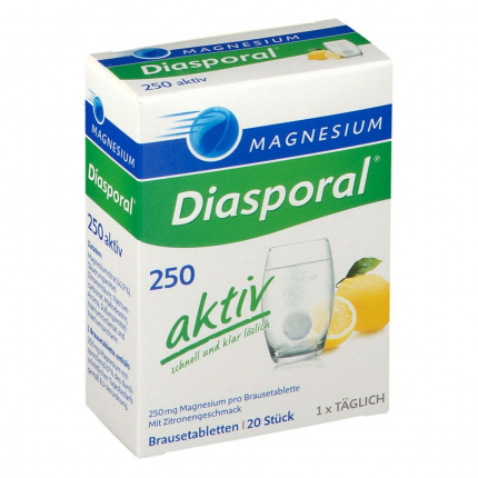 Magnesio Diasporal 250 Attivo  20 pz  (Magnesium Diasporal 250 Aktiv  20 stk)