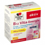Doppelherz Aktiv B12 Vita Energy  vegan ad alto dosaggio 30 flaconcini da bere