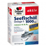 Olio di pesce di mare Doppelherz Aktiv Omega-3 da olio di pesce di mare 1000mg + acido folico + vitamine B1, B6, B12 120 capsule