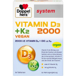 Doppelherz System Vitamina D3 2000 + K2 60 compresse