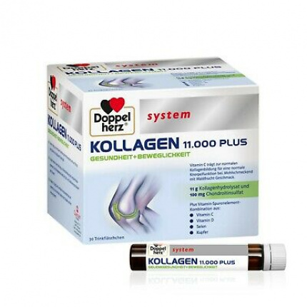 Sistema Doppelherz Collagen 11000 Plus 30 x 25 ml  (Doppelherz Kollagen 11000 Plus system 30 x 25 ml)