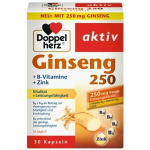 Doppelherz Aktiv Ginseng 250 + vitamine del gruppo B + zinco 30 capsule