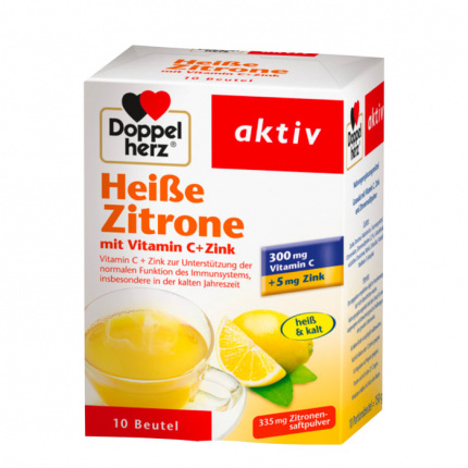 Doppelherz Hot Lemon Vitamina C + Zinco 10 pz  (Doppelherz Hot Lemon Vitamina C + Zinco  10 stk)