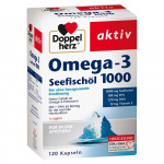 Doppelherz Omega-3 olio di pesce di mare 1000 120 pz  (Doppelherz Omega-3 Seefischöl 1000  120 stk)