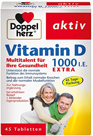 Doppelherz Vitamina D 1000 UI Extra 45 pz  (Doppelherz Vitamin D 1000 I.E. Extra 45 stk)