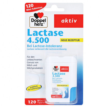 Doppio cuore lattasi 4.500  120 pz  (  Doppelherz Lactase 4.500  120 stk )