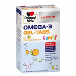 Doppelherz System Omega-3 Gel Tabs per tutta la famiglia gusto limone120 pz