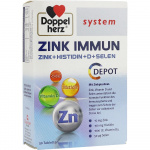 Doppelherz system immunitario Zinco + Istidina + vitamina D + Selenio depot 30 compresse