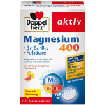 Doppelherz Magnesio 400+ B1 + B6 + B12 + acido folico 6 x 15 compresse effervescenti vegan