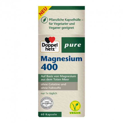 Magnesio Doppelherz 400 puro  60 pz  (  Doppelherz Magnesium 400 pure  60 stk )