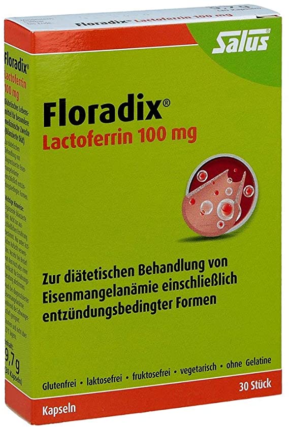 Floradix Lattoferrina 100 mg 30 pz  (  Floradix Lactoferrin 100 mg 30 stk )