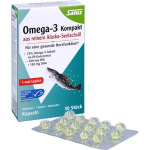 Salus Omega-3 compact da puro olio di merluzzo dell'Alaska  30 pz  per Cuore, Cervello e Vista
