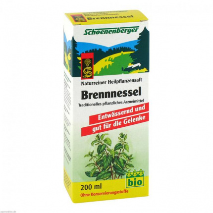 SUCCO DI ORTICA SCHOENENBERGER  200 ml    ( BRENNNESSELSAFT SCHOENENBERGER  200 ml )
