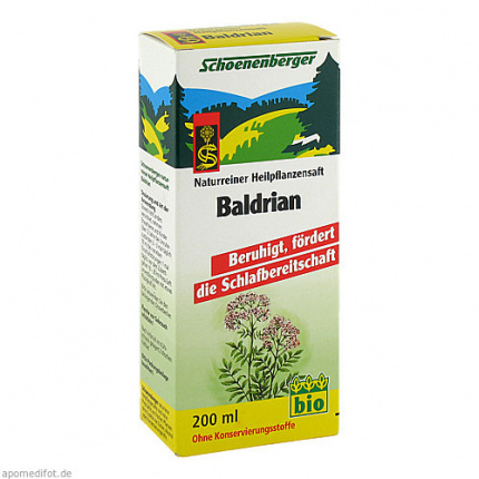 SUCCHI VEGETALI MEDICINALI DI VALERIANA SCHOENENBERGER 200 ml  ( BALDRIAN SCHOENENBERGER HEILPFLANZENSÄFTE 200 ml  )
