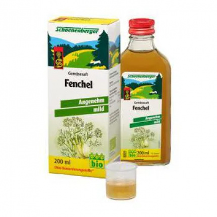 SUCCHI VEGETALI MEDICINALI SCHOENENBERGER DI FINOCCHIO 200 ml  (  FENCHEL SCHOENENBERGER HEILPFLANZENSÄFTE  200 ml )