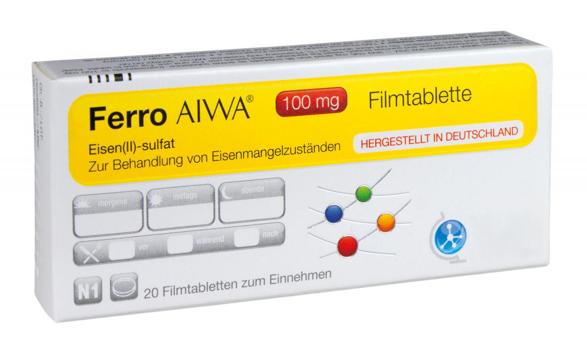Ferro AIWA 100 mg compresse rivestite con film 20 pz (Ferro AIWA 100 mg Filmtabletten 20 pz)