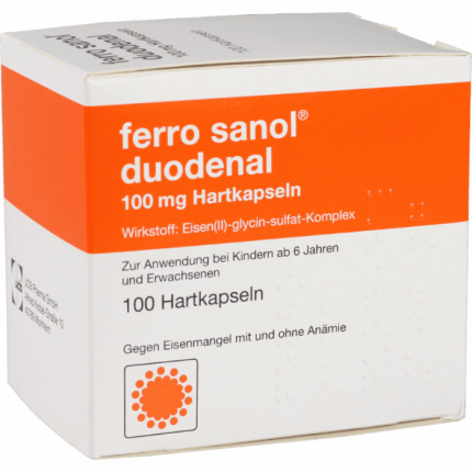 FERRO SANOL DUODENAL Pellets in capsule 100 pz  (FERRO SANOL DUODENAL magens.res.Pellets in Kapseln 100 stk)