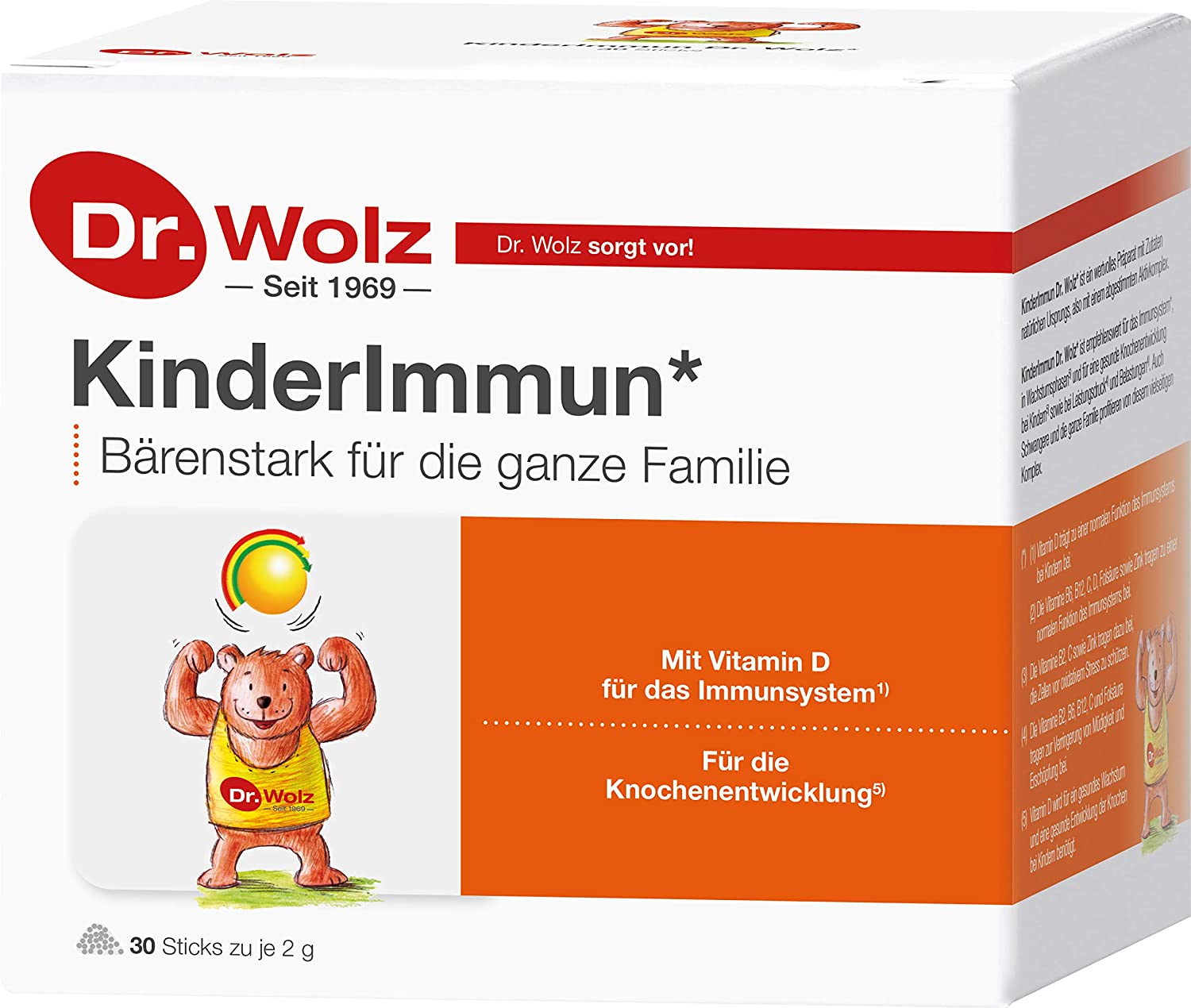 Immune ai bambini Dott. Wolz 30 x 2 gr  (  Kinderimmun Dr. Wolz  30 x 2  gr  )