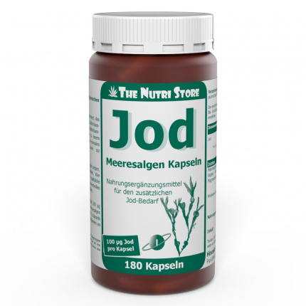 Capsule di alghe iodio  180 pz  (  JOD MEERESALGEN Kapseln  180 stk  )