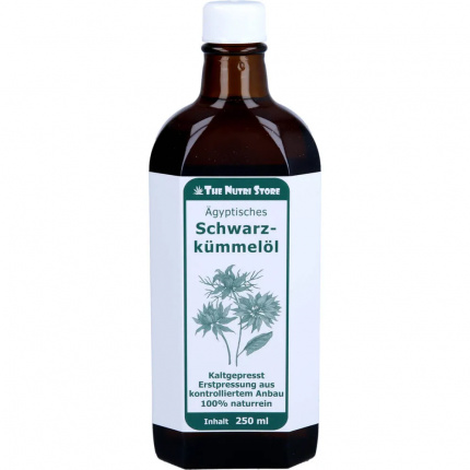 Olio di cumino nero 100% egiziano spremuto a freddo  250 ml  (  Schwarzkümmelöl 100% Ägyptisch Kaltgepresst  250 ml  )