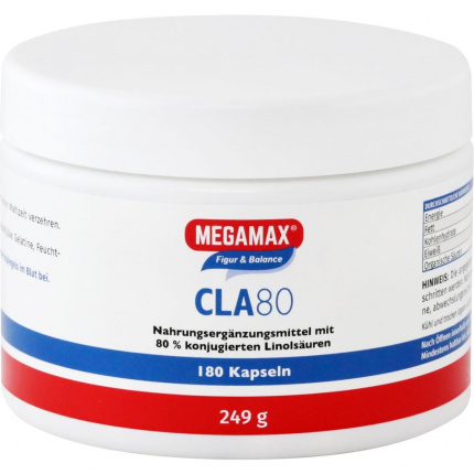 CLA 80%  1g Acidi Linoleici Coniugati  180 pz  (  CLA 80% 1g konjugierten Linolsäuren  180 stk )