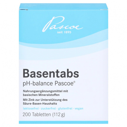 Pastiglie di base pH-balance PASCOE 200 pz  (  Basentabs pH-balance PASCOE  200  stk  )