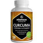 Curcuma + Piperina + Vitamina C vegan 120 capsule