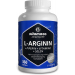 L-arginina 750 mg + piperina + vitamine 360 capsule