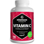 Estratto di acerola di vitamina C 160mg vegano puro 180 pz  (Vitamin C 160 mg Acerola Extrakt pur vegan 180 stk)