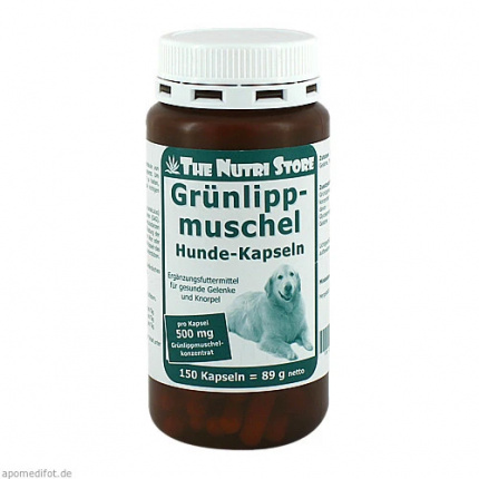 Cozza dalle labbra verdi 500 mg per canib 150 pz  ( Grünlippmuschel 500mg für Hunde 150 stk )