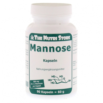 D-Mannosio 500mg Capsule Vegetariane  90 pz  (  D-Mannose 500mg vegetarische Kapseln  90 stk )