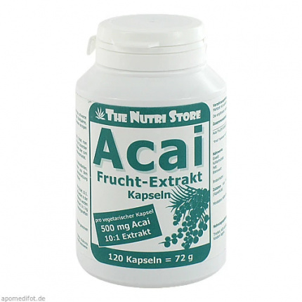 Estratto Di Frutta Acai 500 mg Vegetariano 120 pz  (  Acai Frucht-Extrakt 500 mg vegetarische  120 stk )