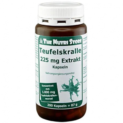 Estratto di artiglio del diavolo 225 mg  200 pz  (  Teufelskralle 225mg Extrakt  200 stk )