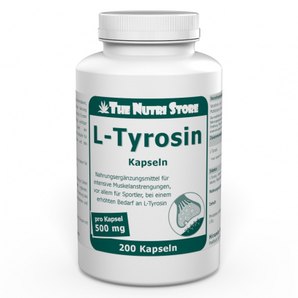 L-tirosina 500 mg  200 pz  (  L-Tyrosin 500mg 200 stk )