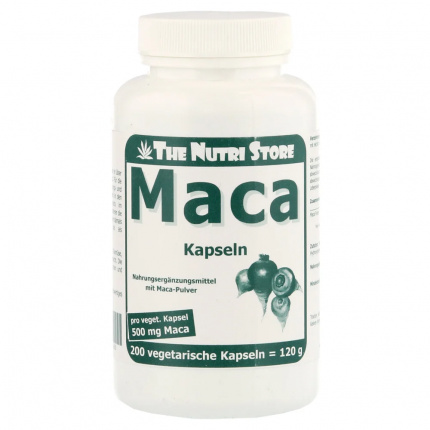 Maca 500mg vegetariana 200 pz  (  Maca 500mg vegetarische  200 stk )