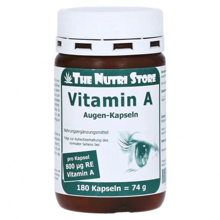 Occhi di vitamina A 800ug  180 pz  (  Vitamin A 800ug Augen  180 stk )