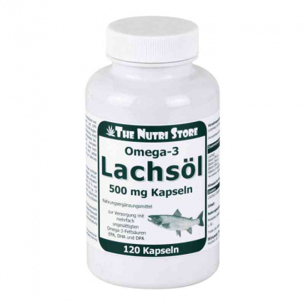 Omega-3 olio di salmone 500 mg  120 pz  (  Omega-3 Lachsöl 500mg  120 stk )