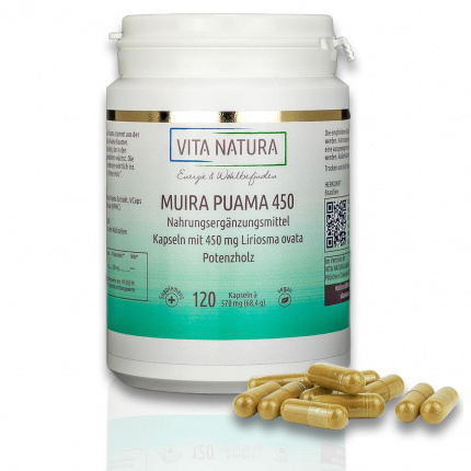 Muira Puama 450mg Capsule Vegetali 120 pz  (  Muira Puama 450 mg Vegi-Kapseln  120 stk )