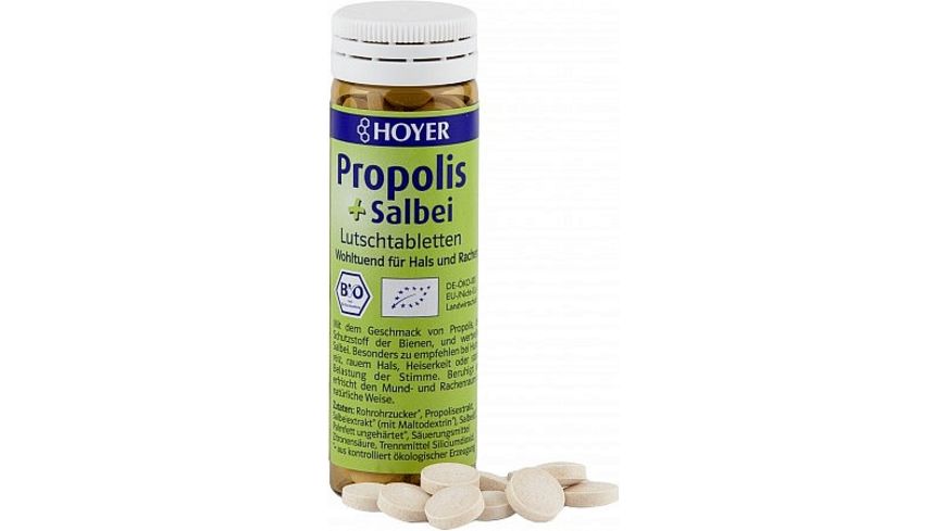 Propoli e pastiglie di salvia  60 pz  (  Propolis & Salbei Lutschtabletten  60 stk )